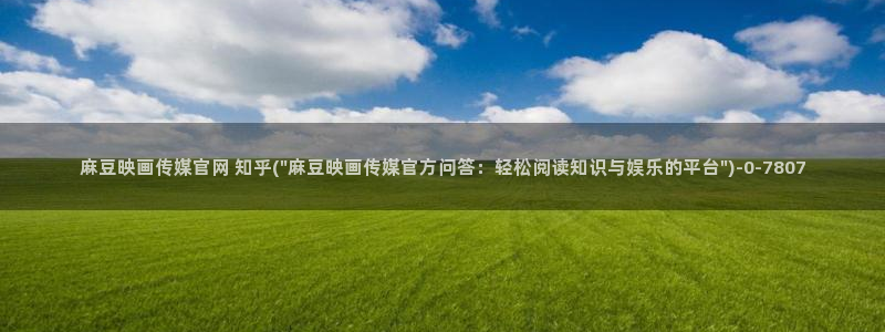 麻豆村传媒官网：麻豆映画传媒官网 知乎(\