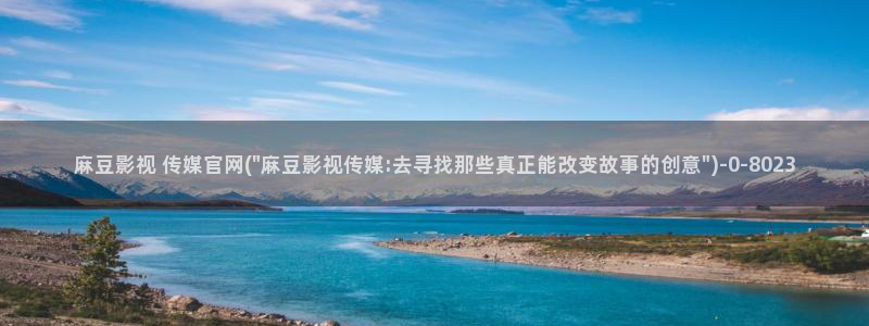 麻豆影视传媒官网入