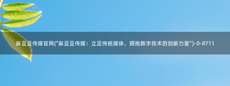麻豆tv映画传媒官网