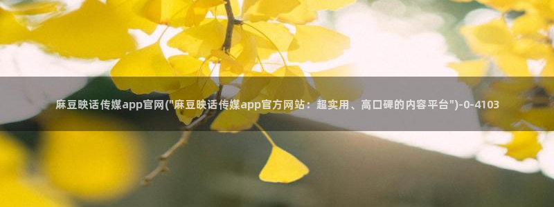 麻豆传媒直播官网一